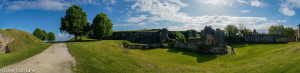 Panorama shot inside the Citadel in Blaye. 