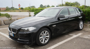 Our Italian rental car - BMW 520di Touring.