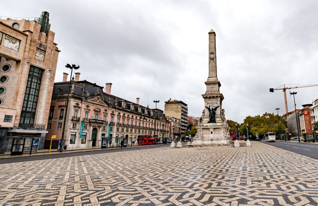 Lisbon is Monument City - these beautiful monuments with the intricate and fascinating tile paving surrounding them are glorious - actually I think more so in the rain and overcast.