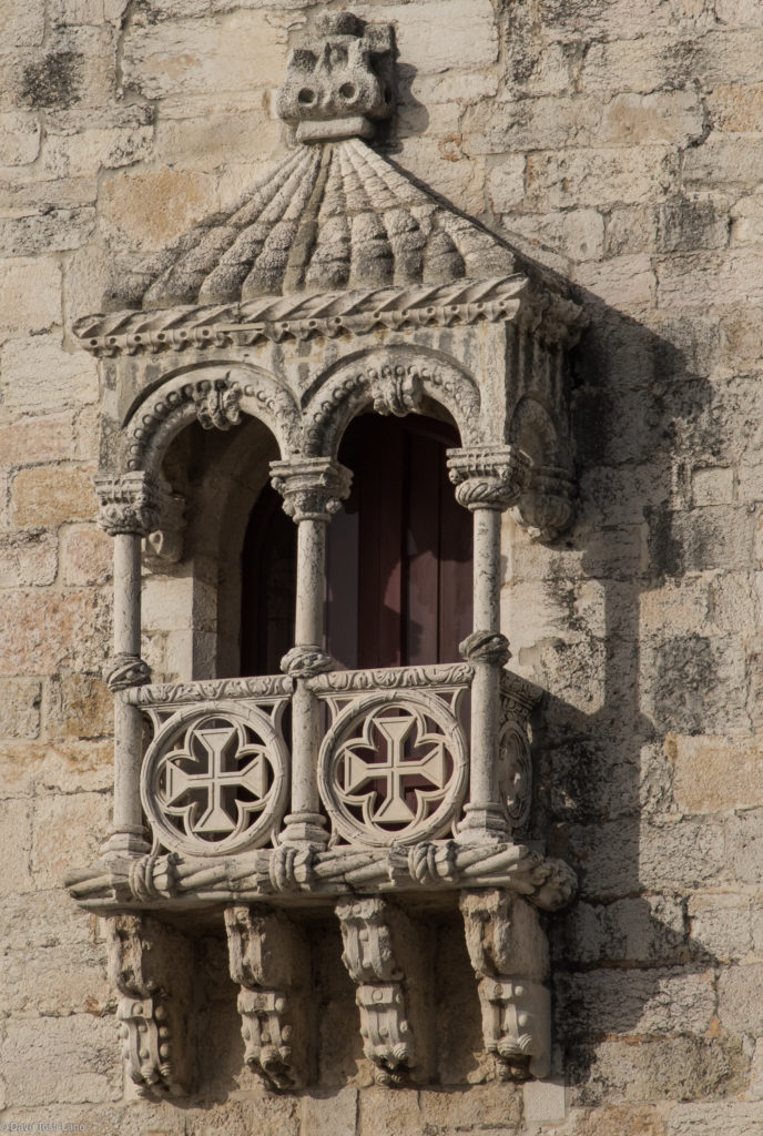 One of the balconies on the tower.